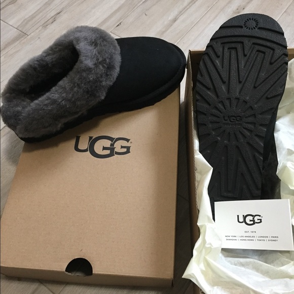 ugg cluggette shearling slide slipper